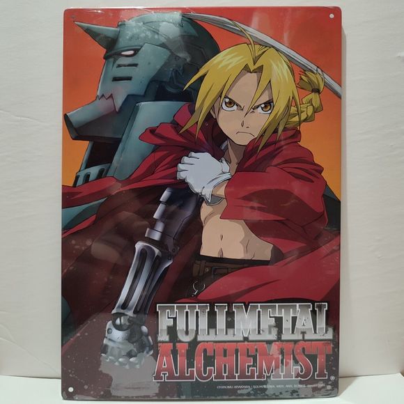 Fullmetal Alchemist Metal Tin Sign Wall Hanging Official Collectible Decoration - Picture 1 of 2